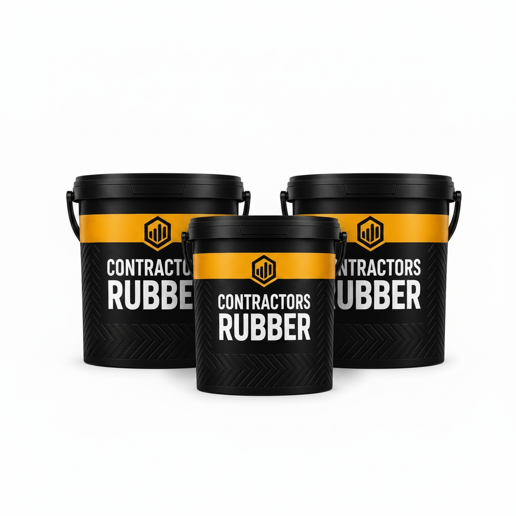 3 x Contractors Rubber Bundle white background