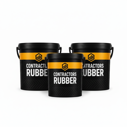3 x Contractors Rubber Bundle white background