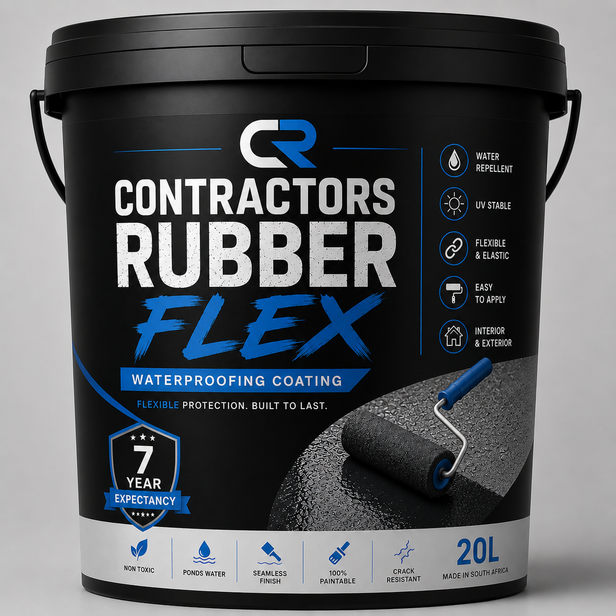 3 x 20L Contractors Rubber Flex Bundle