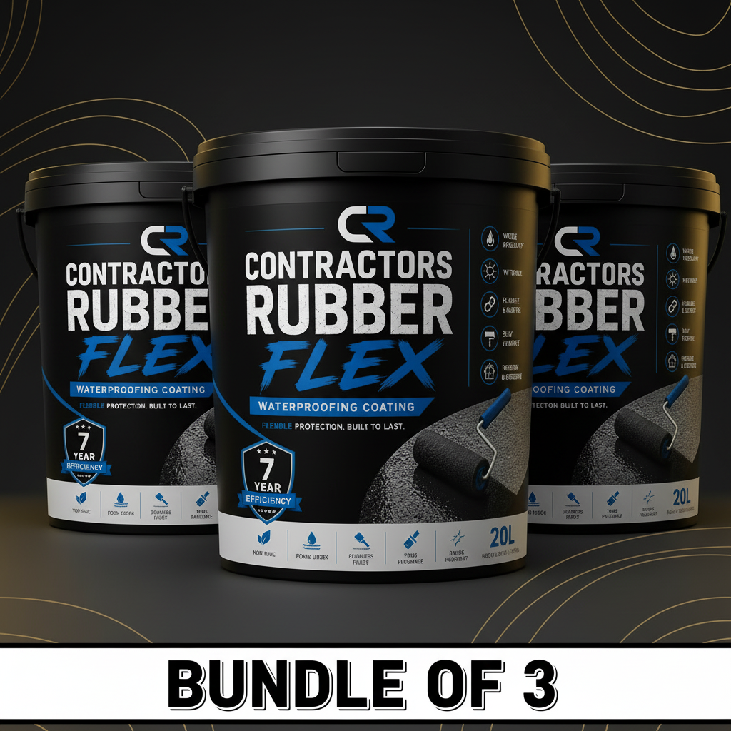 3 x 20L Contractors Rubber Flex Bundle